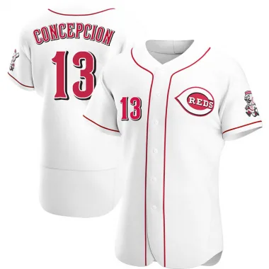 Dave Concepcion Men's Cincinnati Reds Throwback Jersey - Grey Authentic